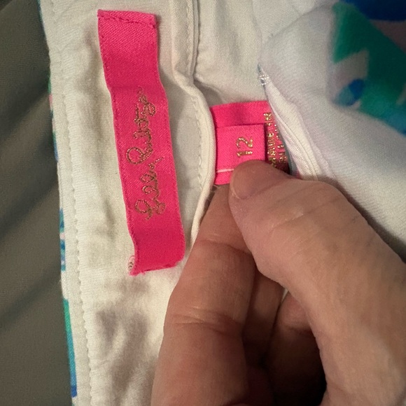 Lilly Pulitzer Floral Print Skort in Pink, Aqua & Blue - Picture 2 of 2